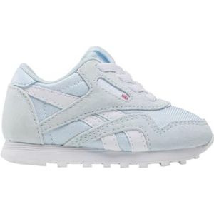 Reebok Uniseks Cl nylon sneakers voor kinderen, Glassblue White, 20 EU