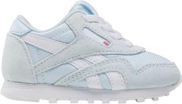 Reebok Uniseks Cl nylon sneakers voor kinderen, Glassblue White, 20 EU