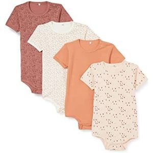 Pippi - Babybody - Korte Mouwen - Verpakking van 4 - Oeko-Tex Gecertificeerd