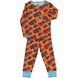 Småfolk Nightwear Firetruck, oranje, 4-5 Jaar