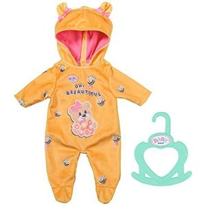 BABY born Kleine Beer Onesie 834619 - Accessoires voor poppen tot 36cm - Voorzien van superzachte stof met capuchon en een hanger - Geschikt vanaf 2+