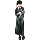 Rubies Wednesday Addams meisjestop met jas en rok, schooluniform, Nevermore Academy Halloween, carnaval en cosplay, zonder pruik en schoenen, maat 11-13 jaar (142-154 cm)
