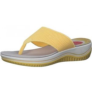 Jana Dames muiltjes 8-8-27229-28 Relax Fit comfortabele vrijetijdsschoenen met Relax schoenbreedte slippers zonder sluiting, Saffron, 39 EU