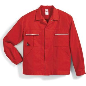 BP 1602-559 Mannen werkjas gemaakt van duurzaam gemengd weefsel rood, maat 48-50