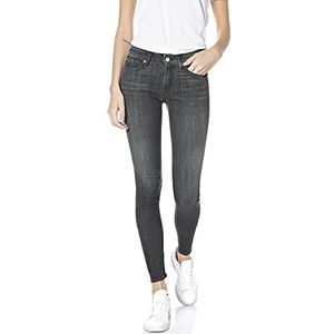 Replay Dames Jeans Luzien Skinny-Fit met Power Stretch, zwart (098 zwart), 30W x 28L
