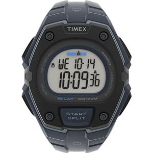 Timex Ironman Klassiek 45mm digitaal horloge van blauwe kunststof voor heren TW5M48400