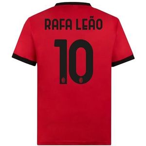 AC Milan Thuisshirt replica stadion, seizoen 2023/24, personaliseerbaar, Rafa Leao #10 T-shirt unisex - kinderen en jongeren