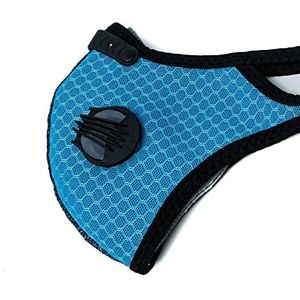 System-S Stofmasker vervangbaar actief koolfilter nylon voor outdoor joggen turkoois
