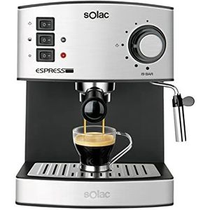Solac CE4480 Espresso – koffiezetapparaat (capaciteit, 19 bar, 1,25 liter, melkopschuimer)