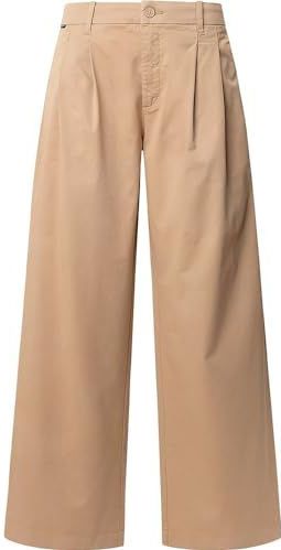 Pepe Jeans - GOA - Chino Broek - Rood - Hoge Taille - Wijde Pijpen