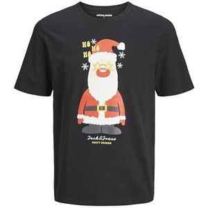 Jack & Jones Jjxmas Jolly Tee Ss Crew Neck, zwart, XS
