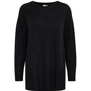 ICHI IHKAMARA Long LS Pullover voor dames, 194008/zwart, XS