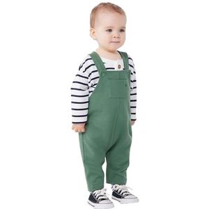 Petit Bateau Lange tuinbroek voor babyjongens, Blauw, 24 Maanden