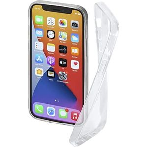 Hama 188808 Telefoonhoes voor Apple iPhone 12 mini""Crystal Clear"" (doorzichtige iPhone 12 mini hoes van TPU, flexibele beschermhoes, mobiele telefoon bescherming met anti-slip oppervlak) transparant