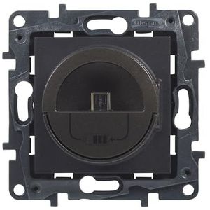 Legrand 398267 Niloé Step Mini-USB-oplader, 3 A, 15 W, antraciet