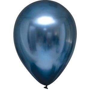 Amscan 9908427-100 latex ballonnen Decorator Satin Luxe Azuur, diameter 12 cm, luchtballon, metallic, decoratie, verjaardag, themafeest, bedrijfsevenement