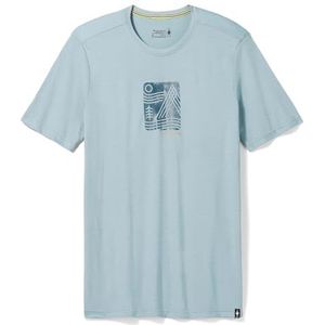 Smartwool Uniseks Mountain Breeze Graphic T-shirt met korte mouwen, slim fit, Mountain Breeze Graphic korte mouwen, slim fit (Pack van 1)