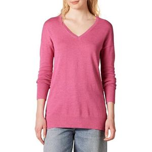 Amazon Essentials Women's Lichtgewicht tuniektrui met lange mouwen en V-hals (verkrijgbaar in grote maten), Roze, M
