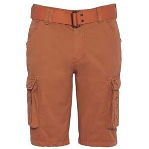 Schott NYC Trranger30 rechte herenshorts, Oranje, 26W