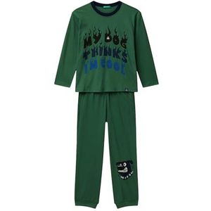 United Colors of Benetton Pyjamaset voor kinderen en jongens, Groen, L