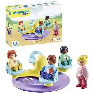 PLAYMBOIL 1.2.3. : Kindercarrousel 71324, educatief speelgoed en de eerste telrij voor peuters, speelgoed voor kinderen vanaf 12 maanden