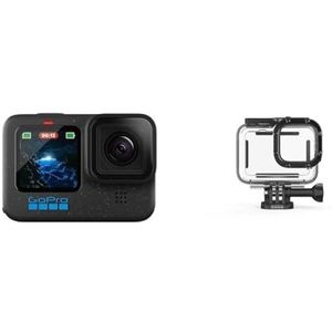 GoPro HERO12 Black - Waterdichte actiecamera met 5.3K60 Ultra HD-video, 27MP foto's, HDR, 1/1.9"" beeldsensor & beschermende behuizing - Officiële GoPro-accessoires