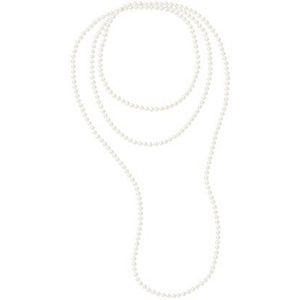 Pearls & Colors Sautoir halsketting - AM17-SC-R56-WH-160