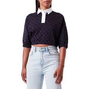 United Colors of Benetton dames overhemd, Afbeeldingen donkerblauw en zwart 66q, L