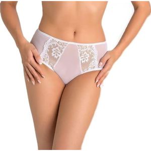 Teyli Ondergoed voor dames, met mesh-shorts - slips damesondergoed - damesondergoed panty's dames slips versierd met kant, wit, XL