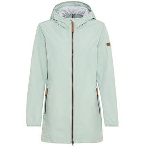 camel active Lange windbreaker voor dames van gerecycled polyester, munt, 34
