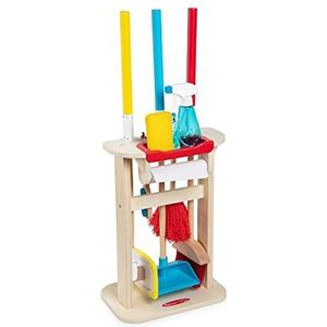 Melissa & Doug Houten speelgoed schoonmaakset Spin & Span (11-delig) | Schoonmaak Speelgoed voor kinderen | Houten spellen | Rollen Speelgoed | Montessori Spel | 3+ | Cadeau voor jongen of meisje