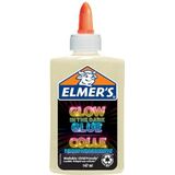 Elmer's Glow-in-the-Dark vloeibare lijm | Natuurlijk | 147 ml | Wasbaar & Kindvriendelijk | Geweldig voor het maken van slijm & knutselen