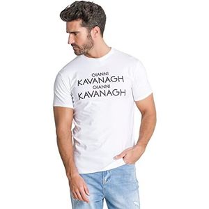 Gianni Kavanagh White Attitude Tee T-shirt voor heren, Wit, L