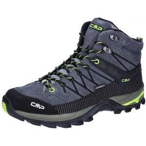 CMP Rigel Mid Shoes Wp Trekking-schoenen voor heren, Grijs Geel Fluo, 43 EU