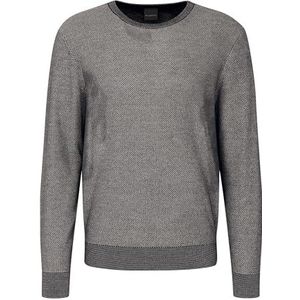 bugatti heren trui ronde hals, grijs, L