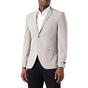 JACK&JONES JPRSOLARIS Check Blazer SN Chaqueta de Traje, witte peper/ruiten Super Slim FIT, 52 voor heren