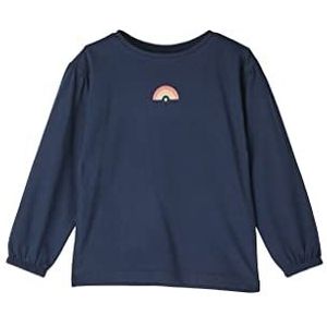 s.Oliver Junior Girl's shirt met lange mouwen, donkerblauw, 116/122