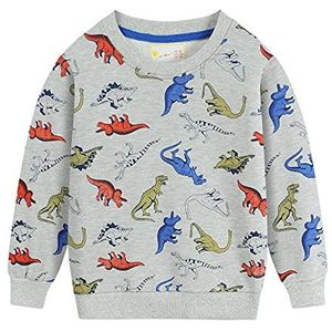 Little Hand Sweatshirt voor jongens, 7-dinosaurus, 104 cm