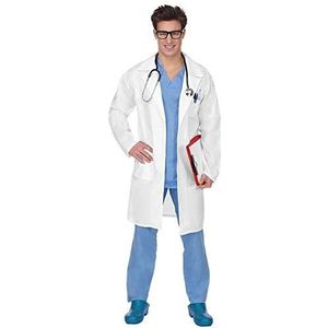Widmann 70261 Doktor voor volwassenen, blauw/wit