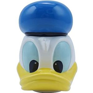 Disney Mickey & Friends vormige mok met deksel - Donald Duck - 3D mok cadeau - kantoor mok