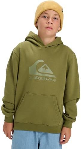 QUIKSILVER - Hoodie - Olijfgroen - Geruwd Molton