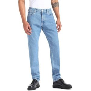 Calvin Klein Jeans Authentieke rechte spijkerbroek voor heren, Denim Light, 28W / 32L