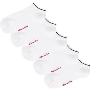 WRANGLER Heren Trainer Liners TENNENT 5PK, Zwart/Wit/Grijs Marl, 38-42 EU