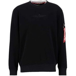 Alpha Industries - Double Layer Sweatshirt - Sweatshirt - Zwart - 80% Katoen, 20% Polyester