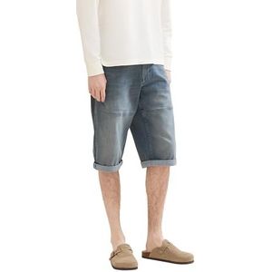 TOM TAILOR Bermuda voor heren, 10162 - Mid Stone Blauw Grijs Denim, 28