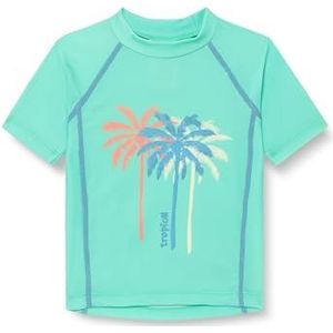 Playshoes Palmen beschermend shirt voor meisjes, mintgroen, kort, palmen, 110-116