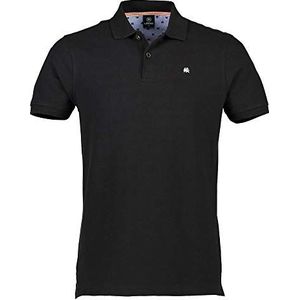LERROS Poloshirt voor heren, ronde hals, zwart (Black 290), 3XL