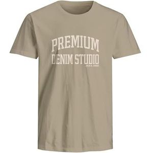 Jack & Jones Jprblutimmy Ss Tee Crew Neck Fst, White Pepper, L