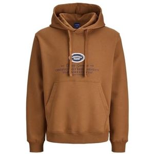 JACK & JONES Jorgreene Branding Sweat Hood Ch, Arganolie., XS