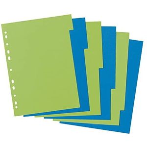 Register GREENline 6-delig A4 karton 2-kleurig.uit kleurintensief manila-karton